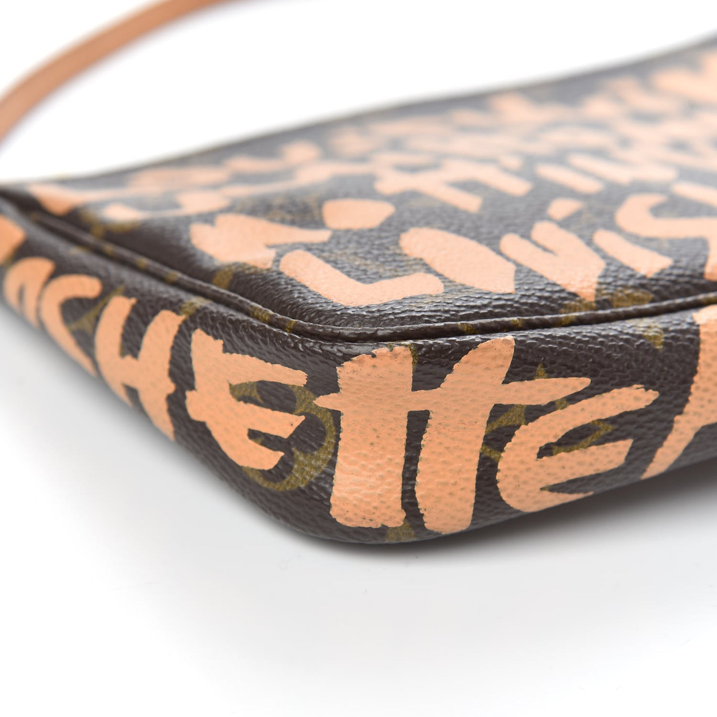 Monogram Graffiti Pochette Accessories Peach