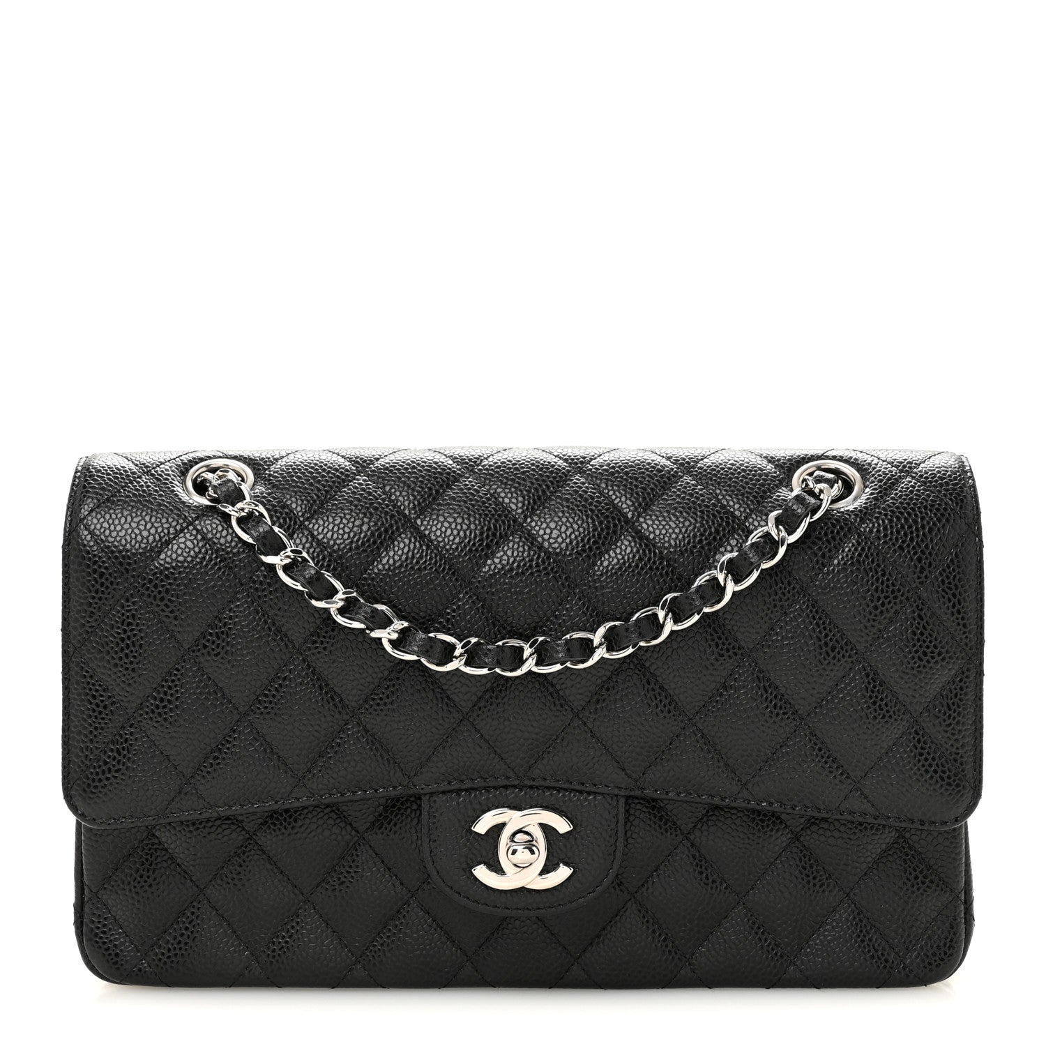 Chanel Caviar Quilted Medium Double Flap Black 1 of 10