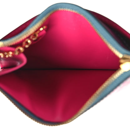 Louis Vuitton Metallic Vernis Degrade Key Pouch Blue Pink 6 of 9