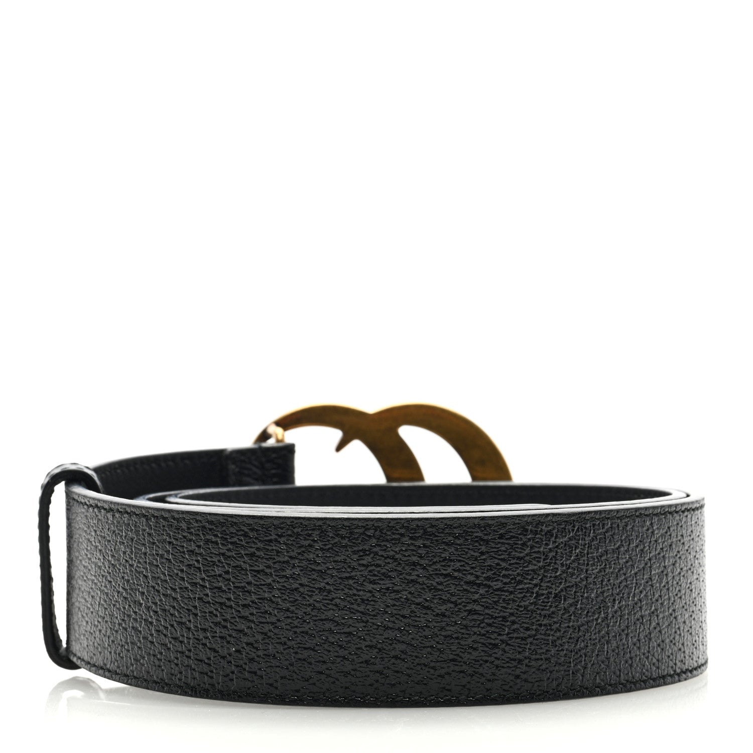 Gucci Textured Dollar Calfskin Double G 40mm Belt 85/34 Black 2 of 4