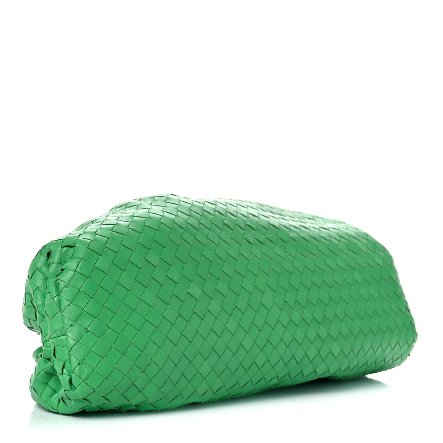 Bottega Veneta Nappa Maxi Intrecciato The Pouch Oversized Clutch Racing Green 4 of 15