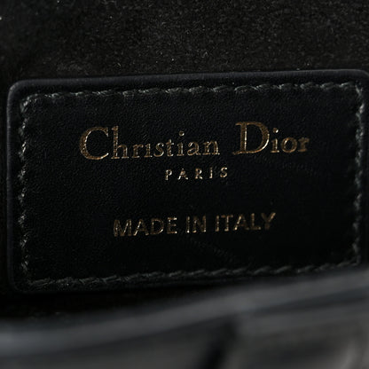 Christian Dior Supple Calfskin Mini Saddle Bag Black 6 of 10
