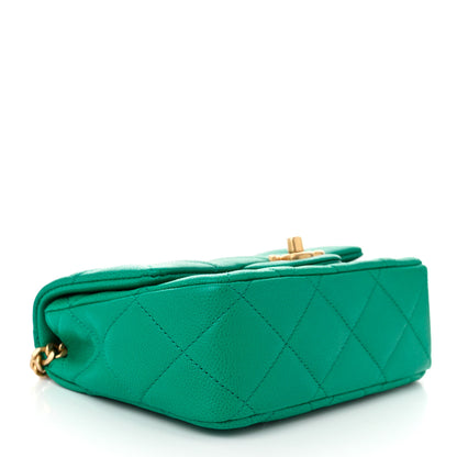 Chanel Caviar Quilted Mini Sweetheart Flap Green 4 of 10