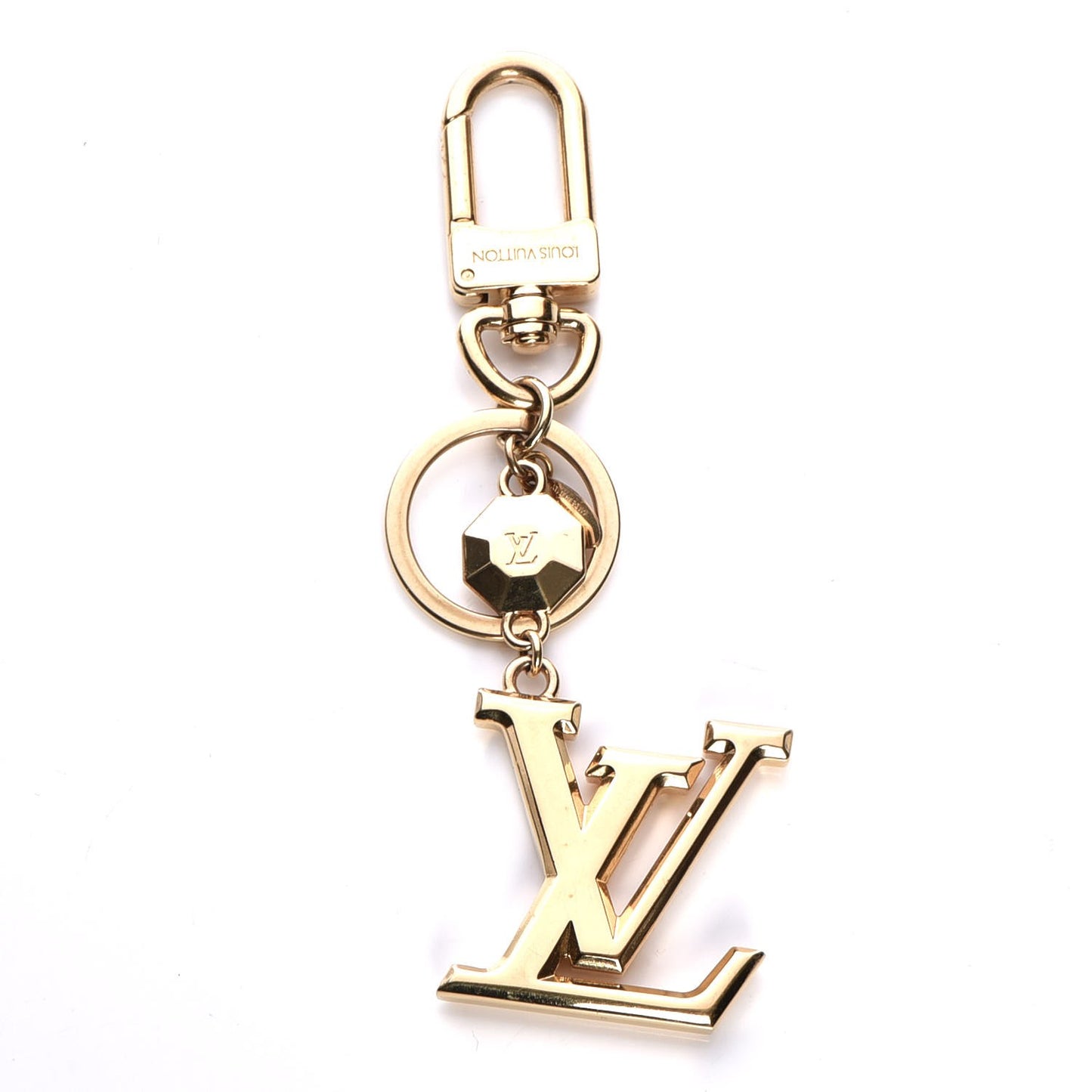 LV Facettes Key Holder Gold