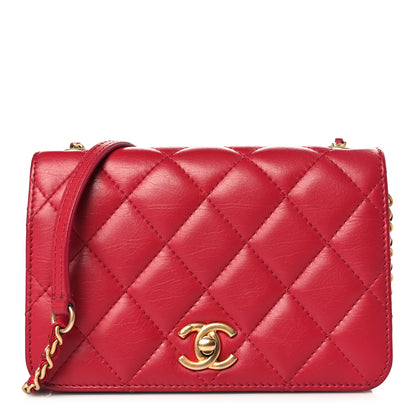 Chanel Calfskin Quilted Everyday Chic Single Flap Red 1 of 9