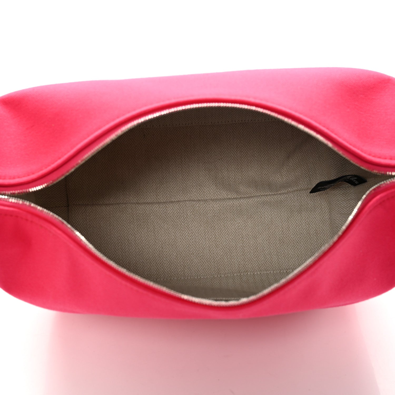 Hermes Canvas Large Bride-A-Brac Pouch Hibiscus 5 of 9