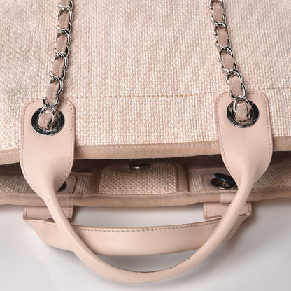 Chanel Canvas Large Deauville Tote Pink 9 of 20