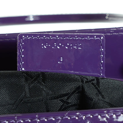 Christian Dior Patent Cannage Large Lady Dior Violet Purple 9 of 9