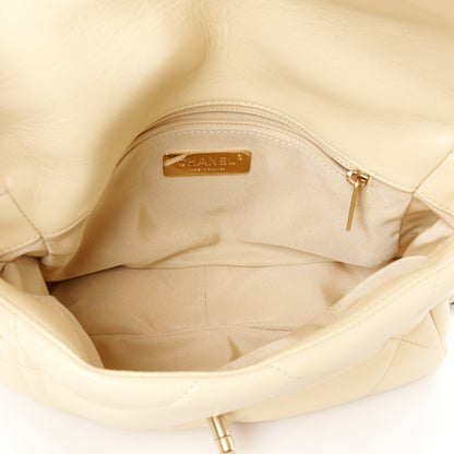 Chanel Lambskin Quilted Medium Chanel 19 Flap Yellow 5 of 11