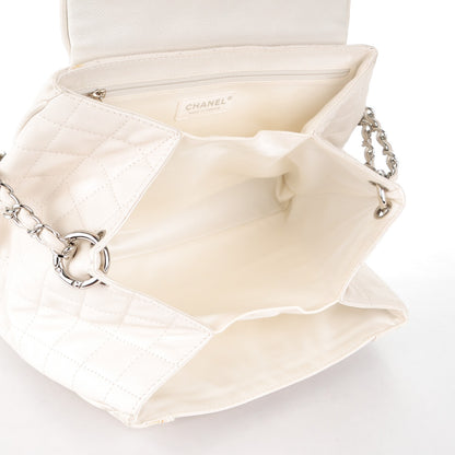 Chanel Caviar Quilted Timeless Accordion Flap White 5 of 9