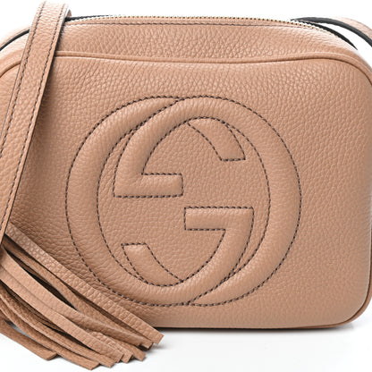 Gucci Pebbled Calfskin Small Soho Disco Bag Rose Beige 7 of 9