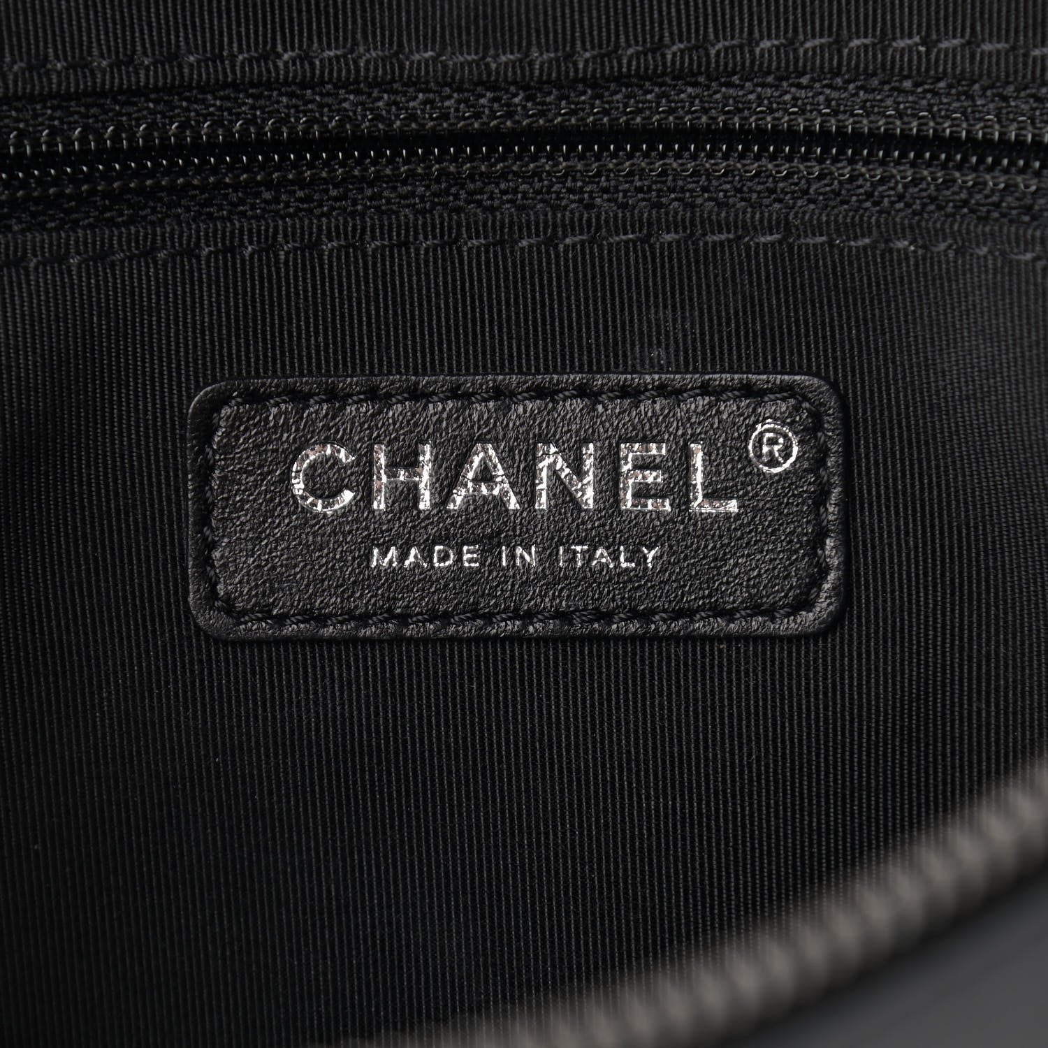 Chanel Calfskin Chain 20s Signe Waist Bag Black 6 of 10