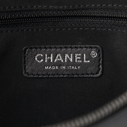 Chanel Calfskin Chain 20s Signe Waist Bag Black 6 of 10