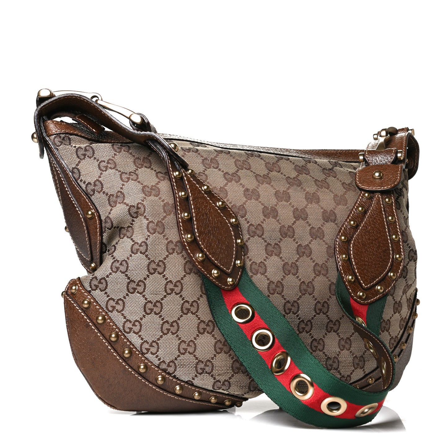 Monogram Pelham Studded Shoulder Bag Ebony