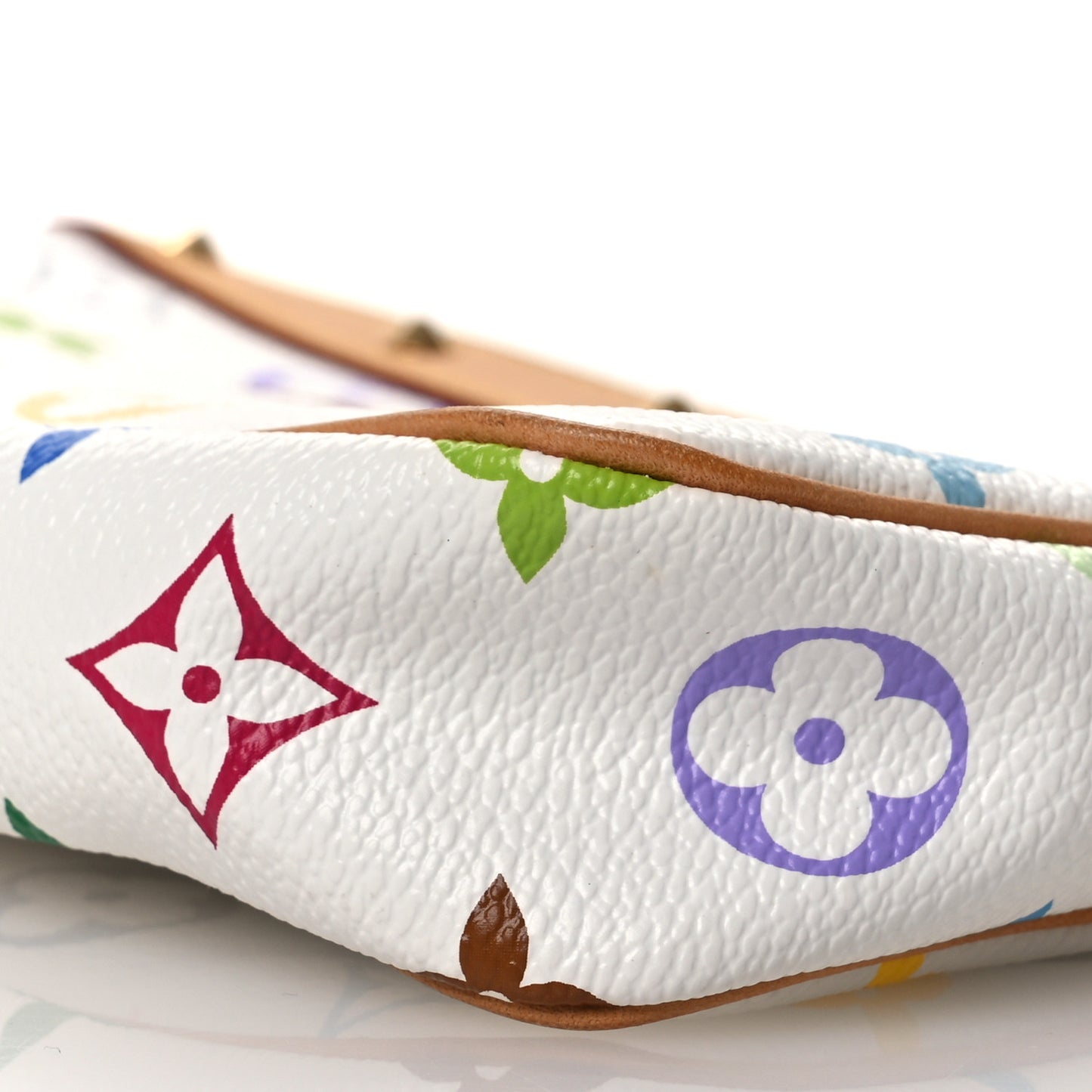 Monogram Multicolor Pochette Accessories White