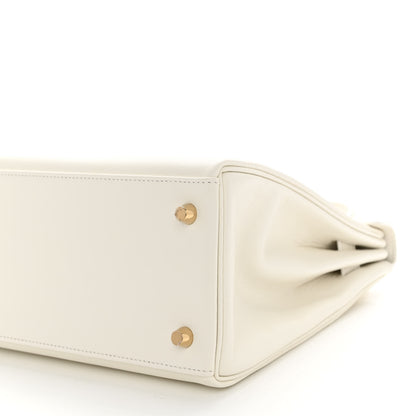 Hermes Evercolor Kelly Retourne 28 White 9 of 9