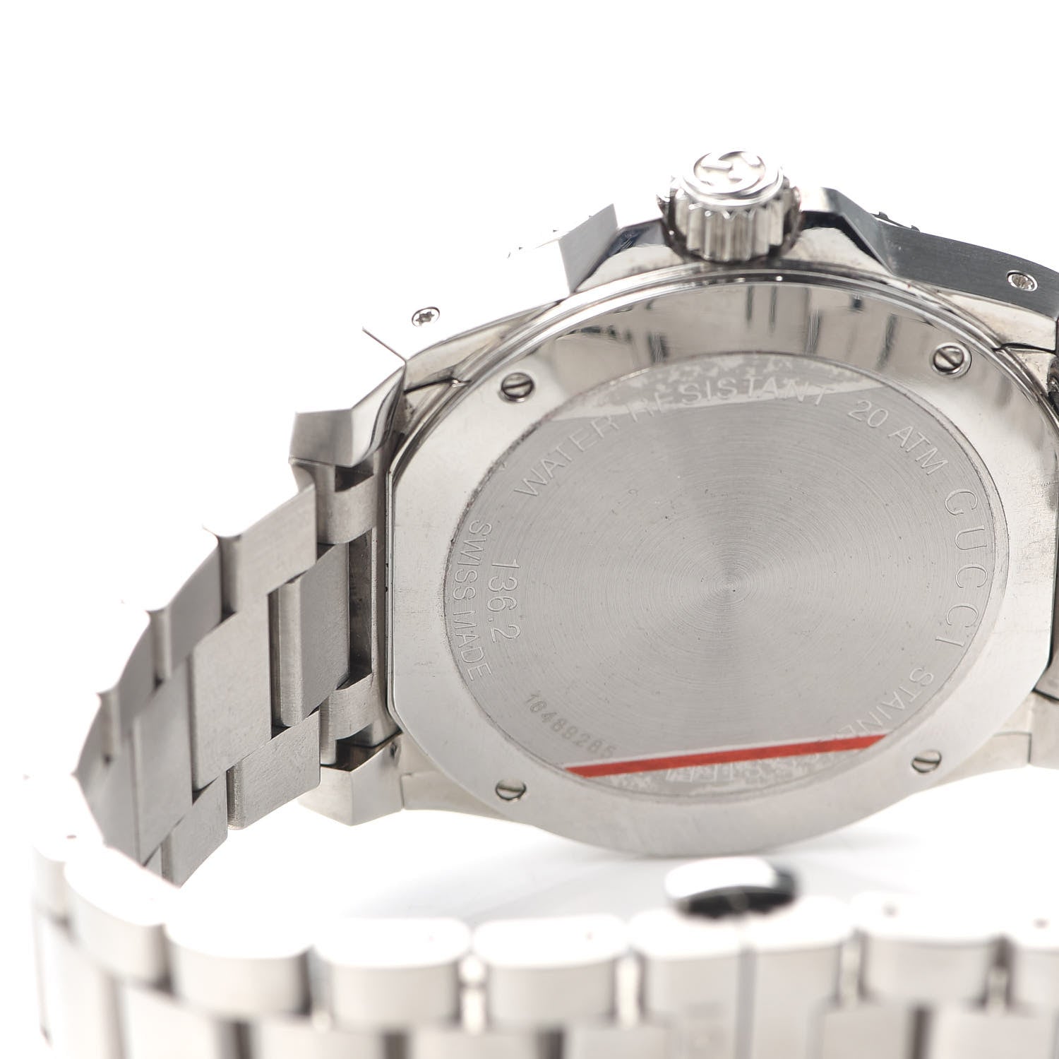 Gucci Stainless Steel 45mm Dive GMT Quartz Watch Black 4 of 5