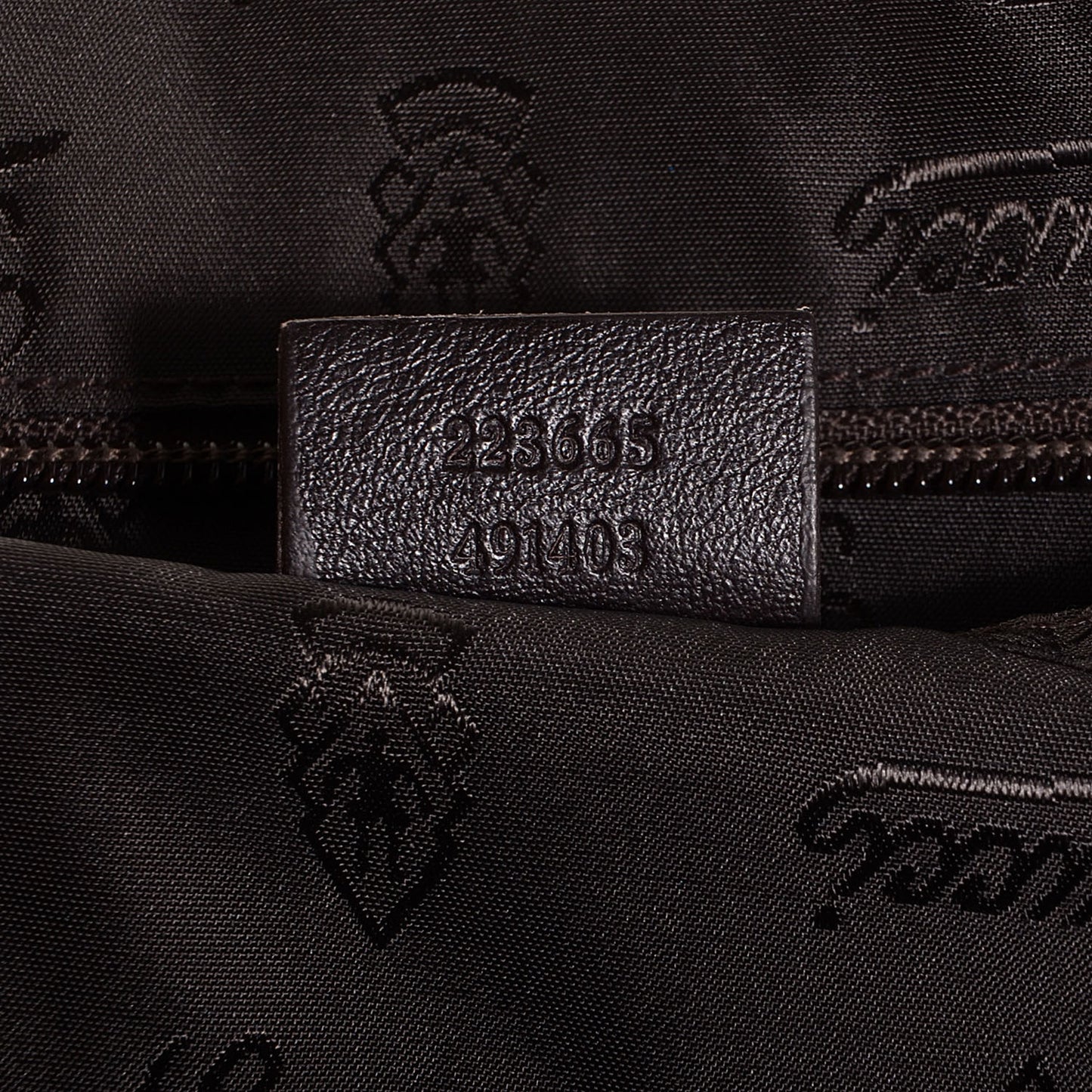 Guccissima Medium Flap Messenger Bag Chocolate