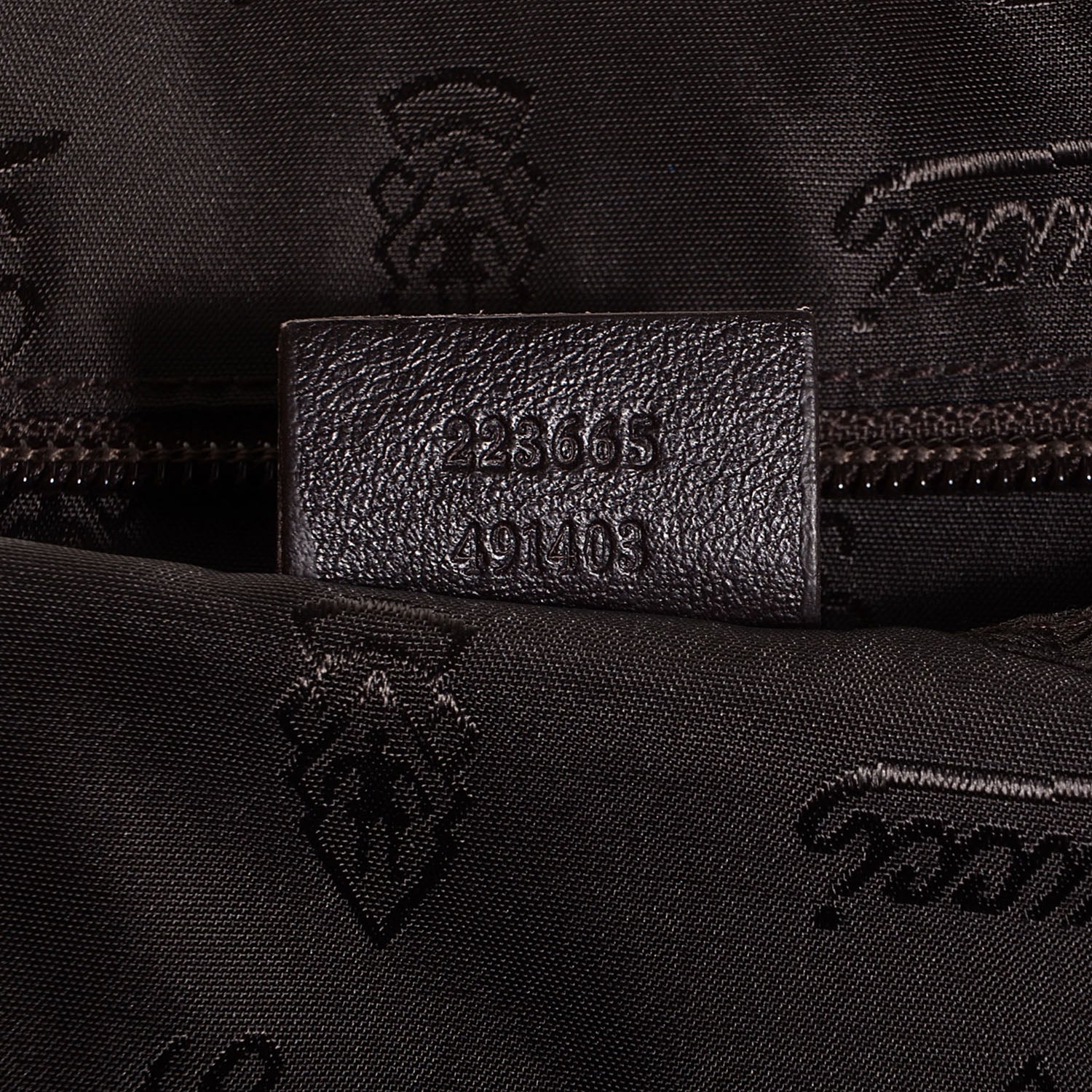 Gucci Guccissima Medium Flap Messenger Bag Chocolate 7 of 9
