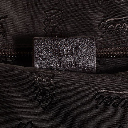 Gucci Guccissima Medium Flap Messenger Bag Chocolate 7 of 9