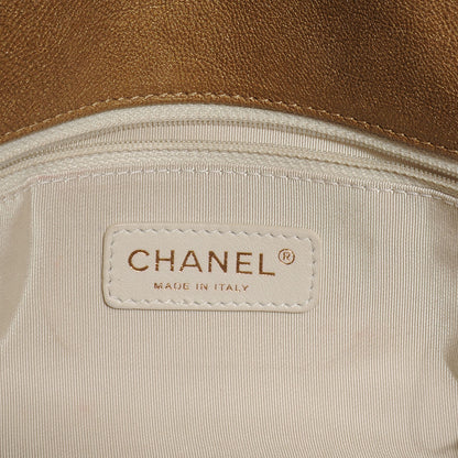 Chanel Calfskin Canebiers Medium Net Flap Dark Gold 6 of 7