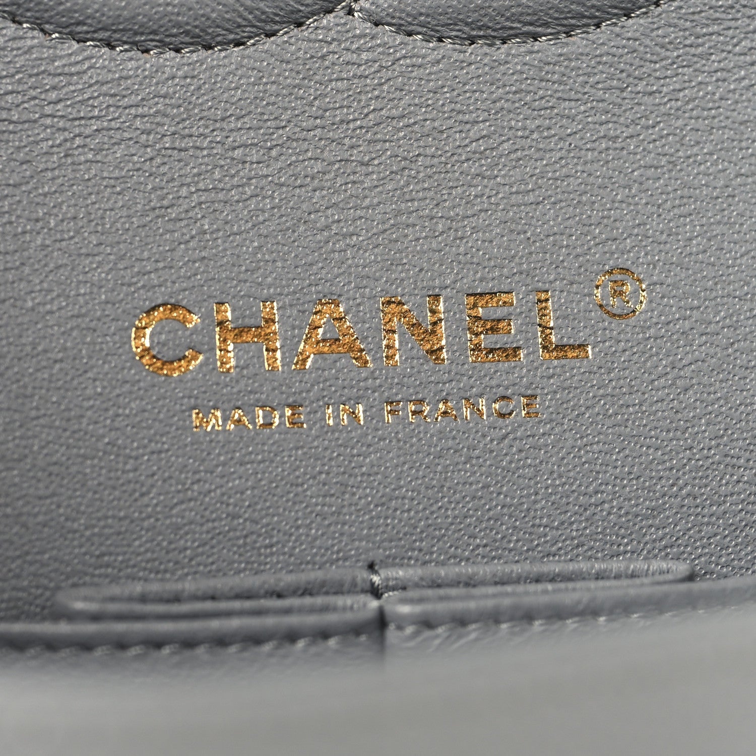 Chanel Caviar Quilted Medium Double Flap Grey 6 of 10