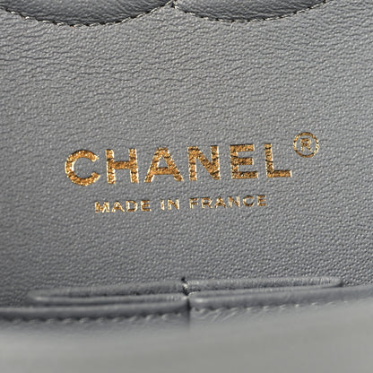 Chanel Caviar Quilted Medium Double Flap Grey 6 of 10