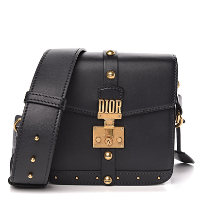 Christian Dior Calfskin Studded Square Dioraddict Flap Black 1 of 9