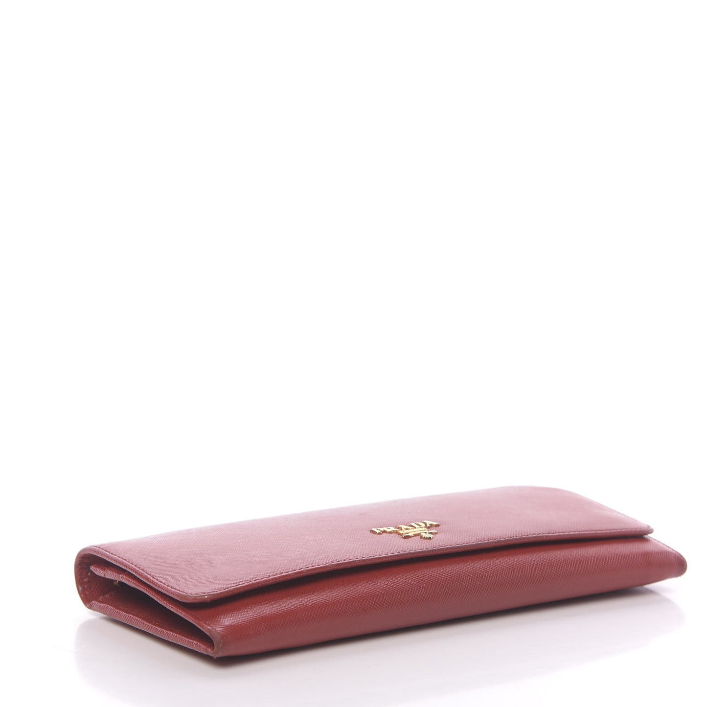 Saffiano Metal Oro Chain Wallet Fuoco