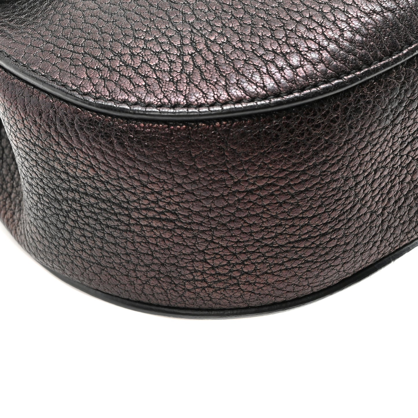 Grained Lambskin Mini Drew Shoulder Bag Black