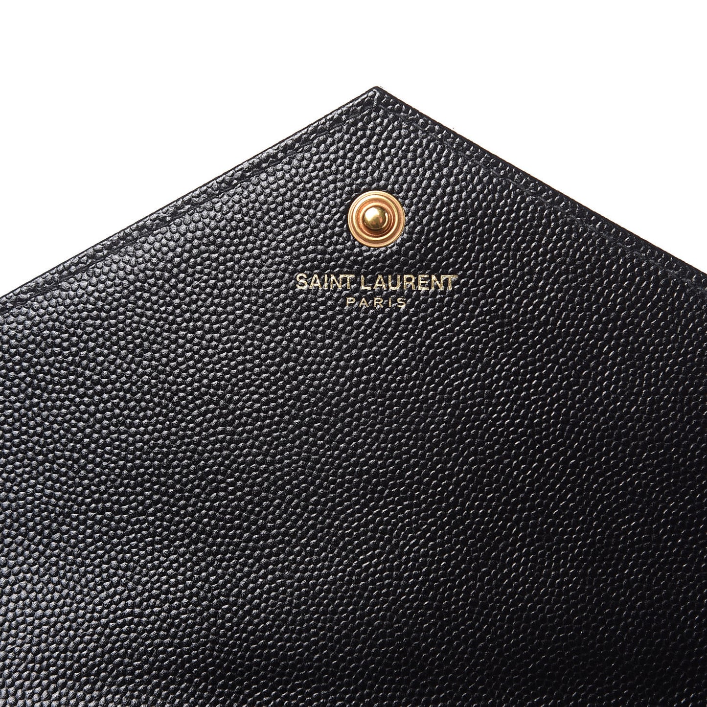 Grain De Poudre Matelasse Chevron Monogram Chain Wallet Black