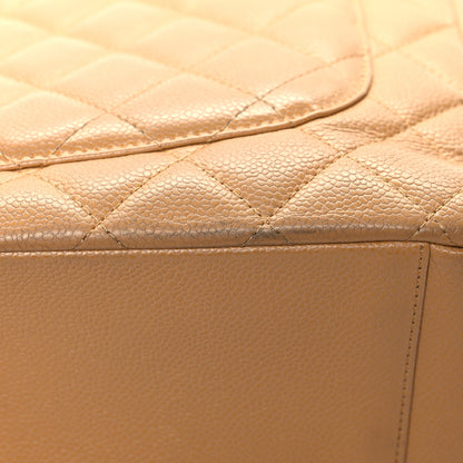 Chanel Caviar Quilted Grand Shopping Tote GST Dark Beige 14 of 18