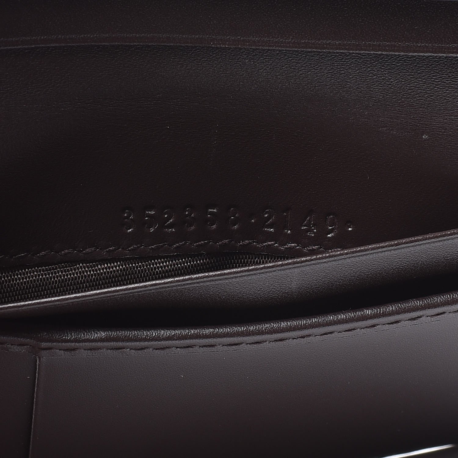 Gucci Guccissima Wallet Dark Brown 7 of 7