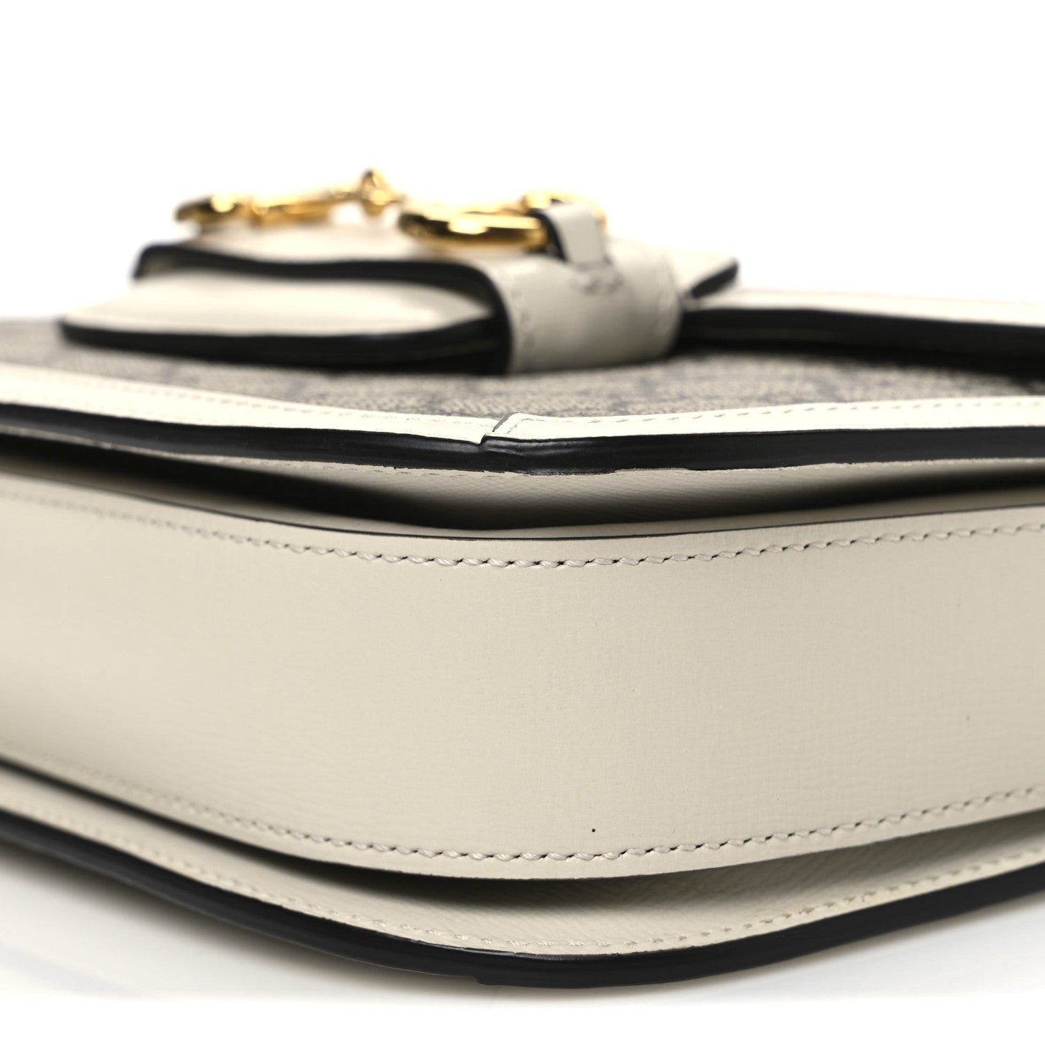 Gucci GG Supreme Monogram Horsebit 1955 Shoulder Bag Beige Mystic White 10 of 10