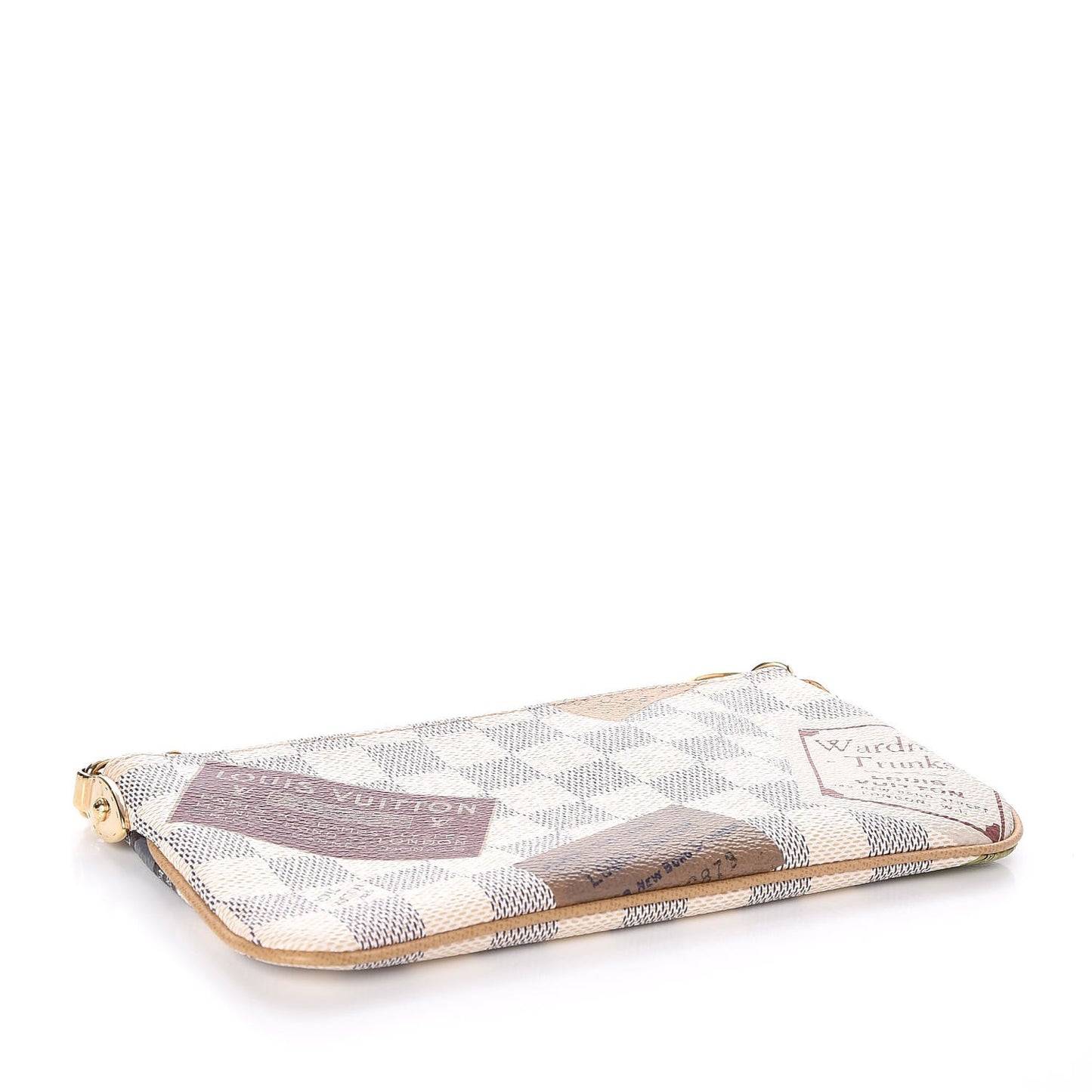 Damier Azur Trunks Labels Pochette Milla MM