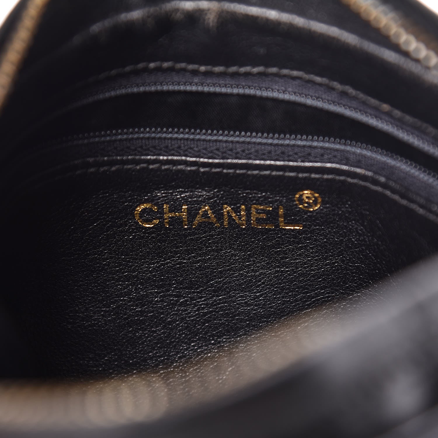 Chanel Lambskin Quilted Tassel Camera Case Pouch Black 6 of 14