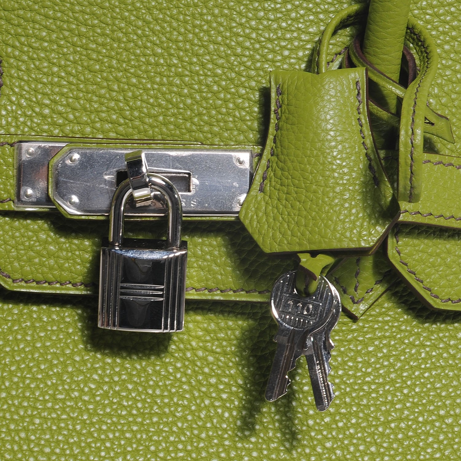 Hermes Togo Birkin 35 Vert Anis 9 of 9