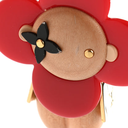 Louis Vuitton Resin Wood Vivienne Bag Charm Red 7 of 7