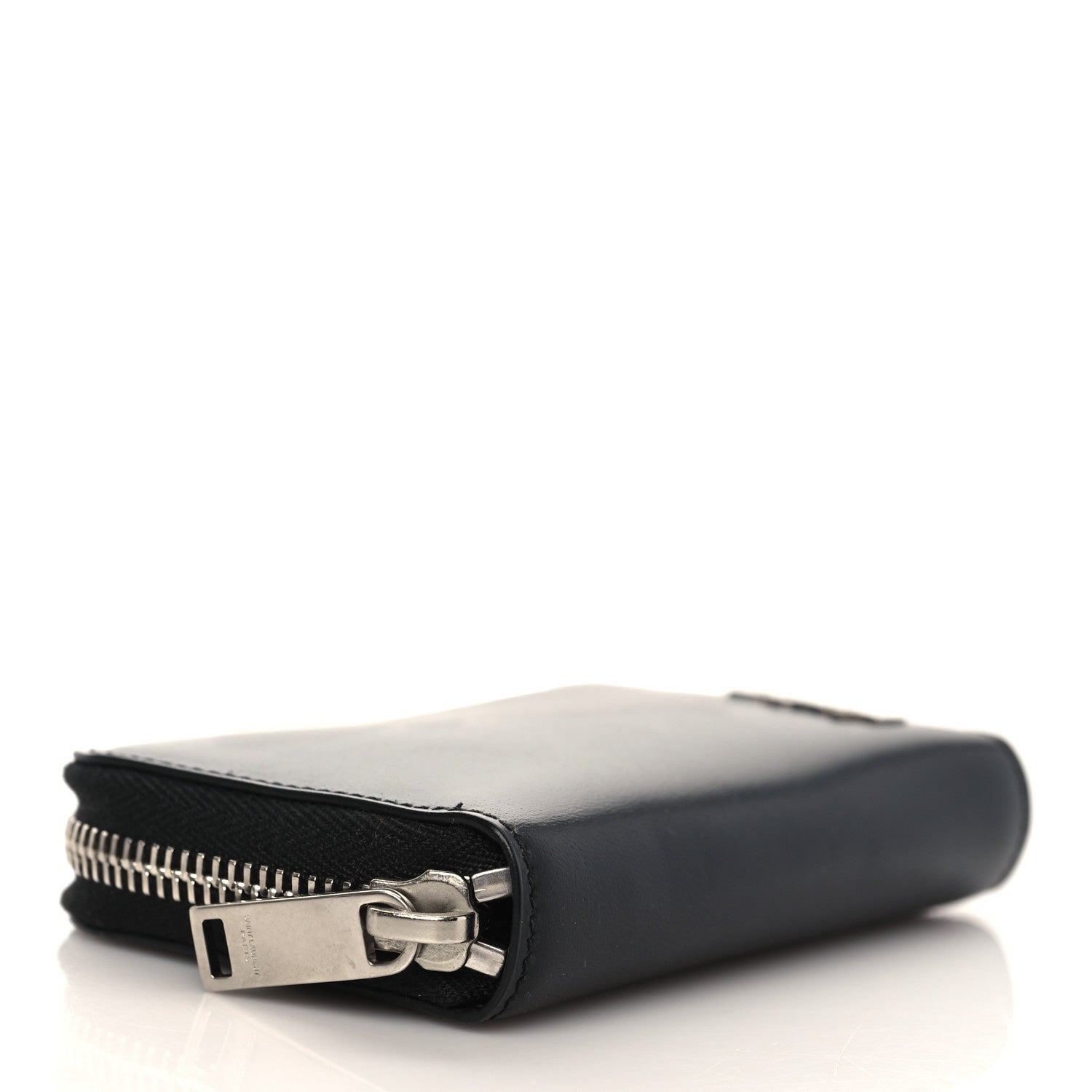 Saint Laurent Calfskin Compact Zip Coin Purse Black 4 of 6