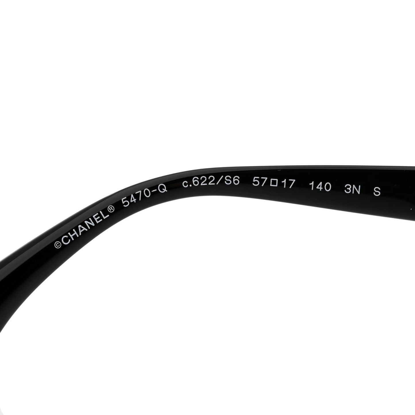 Acetate Chain Sunglasses 5470-Q-A Black