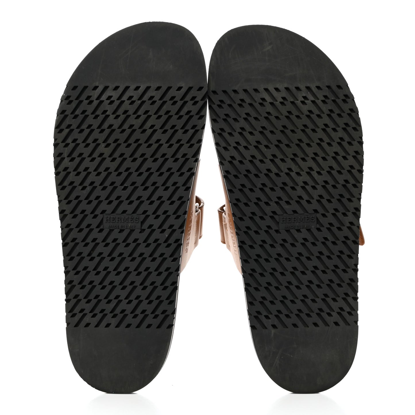 Calfskin Mens Chypre Sandals 40.5 Naturel