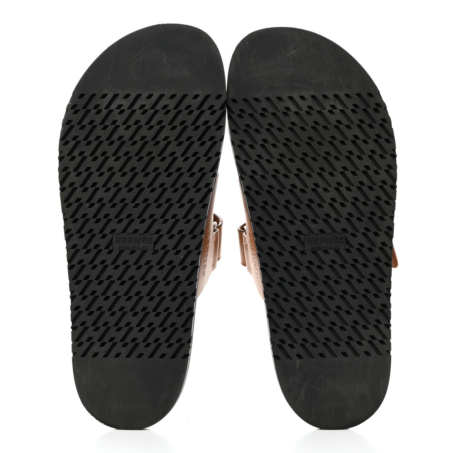 Hermes Calfskin Mens Chypre Sandals 40.5 Naturel 5 of 9