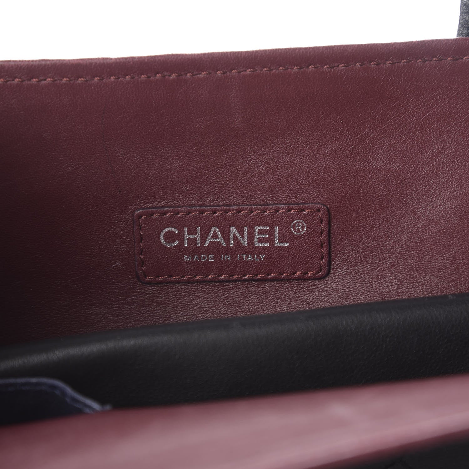 Chanel Calfskin Stitched Medium Shopping Tote Black 7 of 11