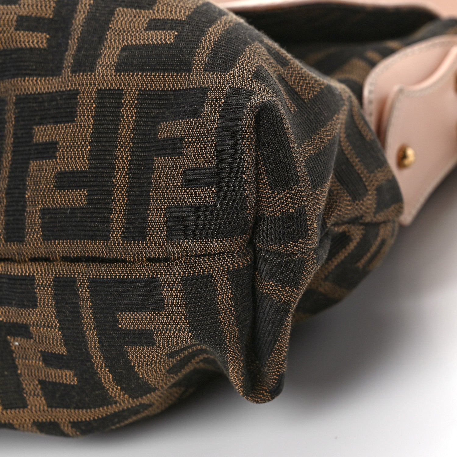 Fendi Zucca Cuoio Lucido Small Chef Shoulder Bag Tobacco Bois de Rose 8 of 10
