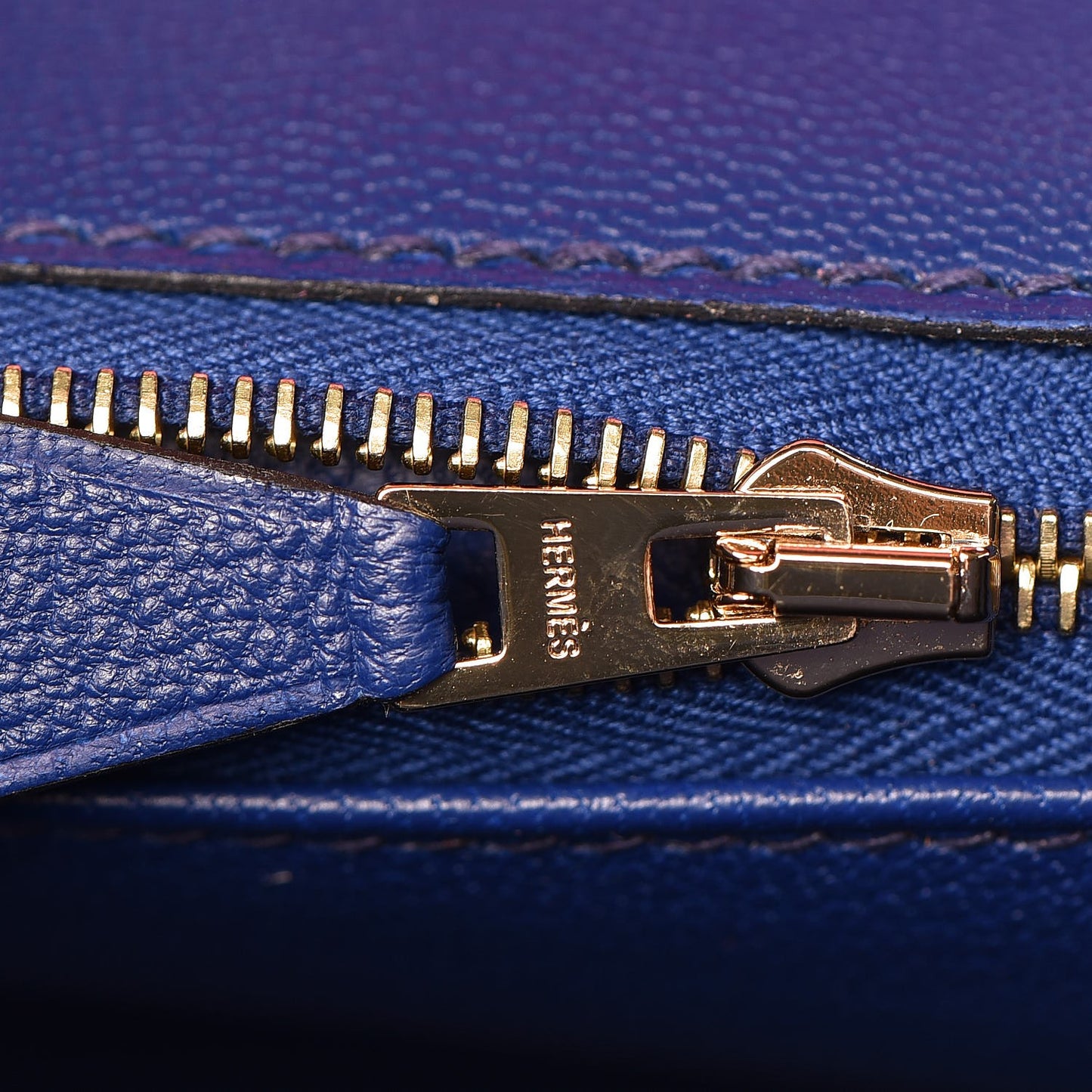 Epsom Horseshoe Birkin 30 Rose Azalee Bleu Saphir