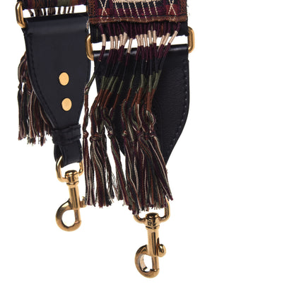 Christian Dior Canvas Studded Bohemian-Inspired Shoulder Strap Black 8 of 8