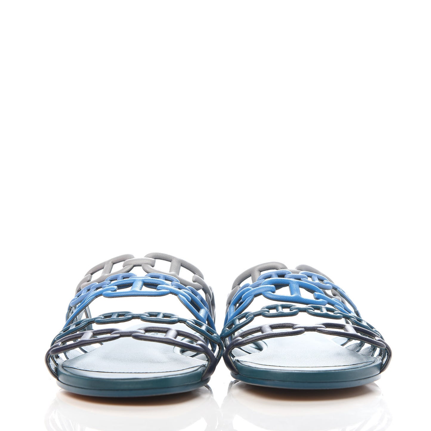 Nappa Thalassa Sandals 36 Multicolor Bleu Velvet