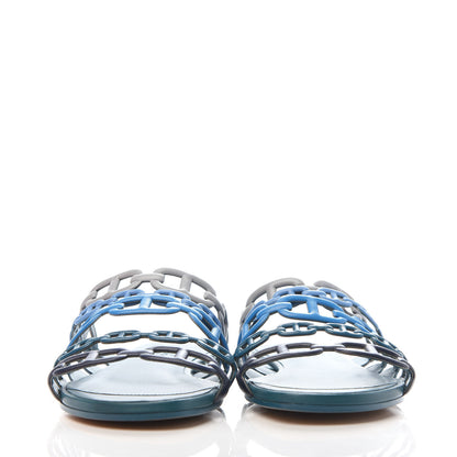 Hermes Nappa Thalassa Sandals 36 Multicolor Bleu Velvet 2 of 8