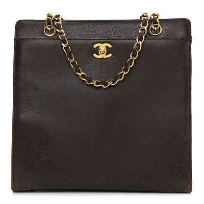Chanel Caviar Shopper Tote Brown 1 of 12