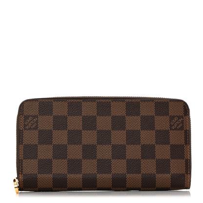 Louis Vuitton Damier Ebene Zippy Wallet Rose Ballerine 1 of 8